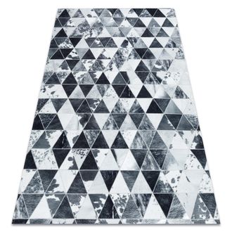 RugsX Rugsx - Alfombra Patchwork 21722 Gris - Piel De Vacuno, Triangulos Grey 120x170 Cm
