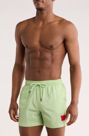 BOSS Dominica Swim Trunks in Open Green at Nordstrom Rack, Size Small