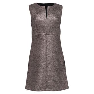 Diane Von F&uuml;rstenberg Diane Von Furstenberg Yvette Mini Dress In Silver Acrylic