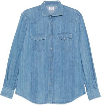 Mazzarelli Western-yoke Chest-pocket Shirt