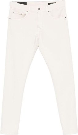 Dondup Classic Straight-Leg Beige Jeans With