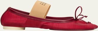 Maison Margiela Mesh Anatomic Numeric Ballerina Flats