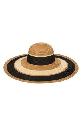 San Diego Hat Company Las Palmas Stripe UPF 50+ Floppy Sunhat in Las Palmas Floppy at Nordstrom Rack