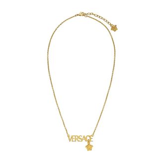 Versace Accessoires, Dames, Geel, ONE Size, Metalen Ketting Elegant Sieraad
