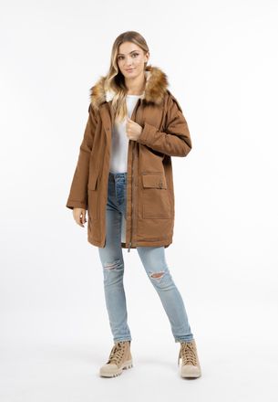 Dreimaster Dreimaster dames winter parka Dames zandwit