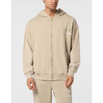 Plein Sport Hoodie Sweatjacket Men in Beige at Nordstrom, Size Xxx-Large