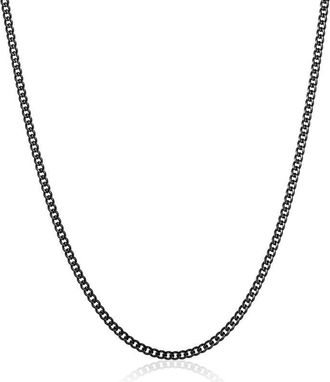 Crucible Jewelry Crucible Los Angeles 3.5mm Stainless Steel Rounded Curb Chain 22 Inches