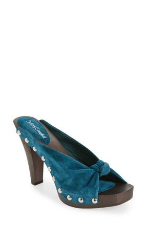 Jeffrey Campbell Belleza Sandal in Turquoise Suede at Nordstrom, Size 9.5