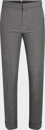 Tom Ford Men & apos;s Dyllan Wool Check Trousers