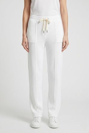 Brunello Cucinelli White Relaxed Cotton Trousers, Size X-Small