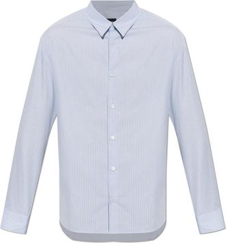 A.P.C. Malo Sans Poche Shirt - Heren - Zakelijke Overhemden - Blauw - M - Katoen - Overhemden