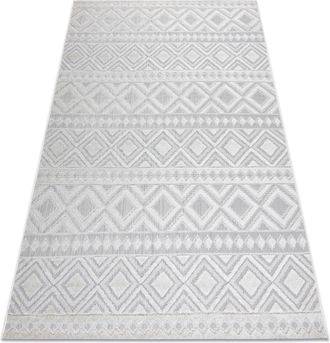 RugsX Rugsx - Alfombra Structural Sole D3851 - Boho, Diamantes Tejido Plano Beige Beige 120x170 Cm