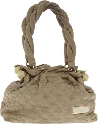 Louis Vuitton Tweedehands Canvas Louis Vuitton tassen - Dames - Vintage Handtas - Beige - ONE Size - Vintage