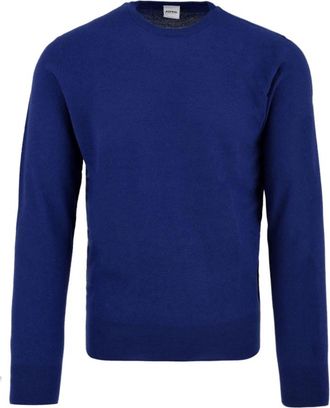 Aspesi M449 V10801092 Sweater met ronde hals - Heren - Ronde hals truien - Blauw - XL - Wol - Truien & Vesten