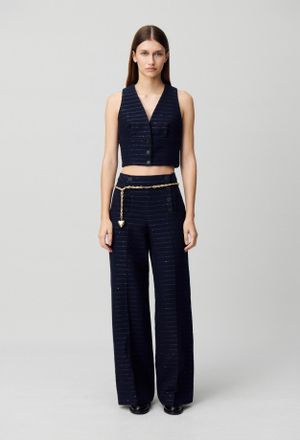 Claudie Pierlot Top veston rayures