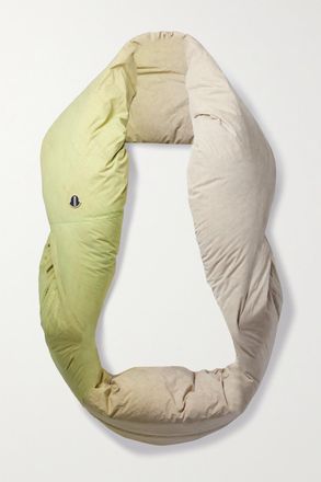 Rick Owens Piumino In Shell Effetto Sfumato - Verde