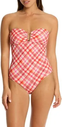 Sea Level Australia Somerset U-Bar Convertible One-Piece Swimsuit in Pink at Nordstrom Rack, Size 10 Us / 14 Au