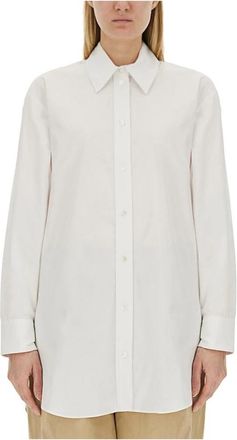 Isabel Marant Oversized Katoenen Poplin Shirt - Dames - Blouses & Shirts - Wit - Maat: 2XS Katoen