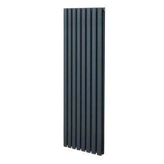 MonsterShop Oval Column Radiator - 1600mm x 480mm - Anthracite Grey