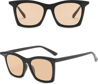 Generic Men For Women Sunglasses Fashion Shape UV Protection Female sun glasses Outdoor Travelling Sun Glass,Black Tea 2026