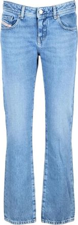 Diesel Slim Fit Straight Leg Jeans - Dames - Bootcut Jeans - Blauw - W26 - Katoen - Jeans