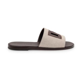 Dolce & Gabbana Sliders, male, Beige, Size: 9 US Sandalo Sale&Pepe