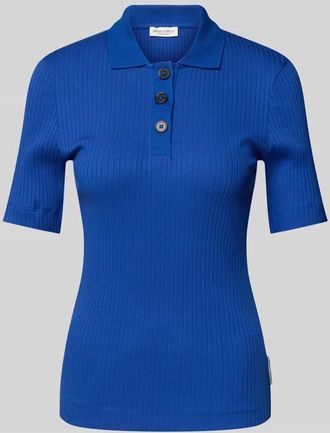 Marc O'Polo Slim Fit Poloshirt aus Baumwoll-Modal-Mix in Royal, Gr&ouml;&szlig;e XL