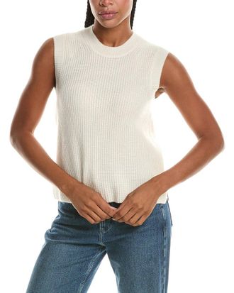 N.Peal N. PEAL Rib Round Neck 100% Cashmere Tank