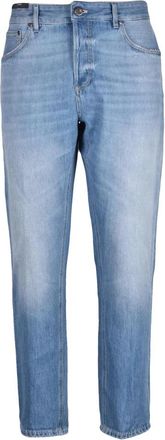 Pantaloni Torino Slim-fit Jeans - Heren - Slim Fit Jeans - Blauw - W33 - Katoen - Jeans