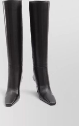 Saint Laurent jill knee boots leather squared toe