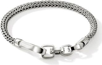 John Hardy Hook Clasp Bracelet, Sterling Silver, 5mm at Nordstrom, Size X-Large
