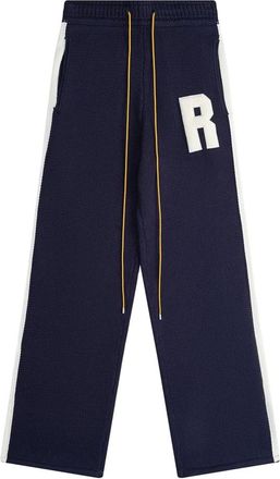 Rhude Broeken, Heren, Blauw, L, Lightning Knit Pant