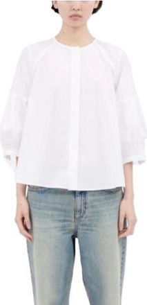 Odeeh Blouse - Dames - Blouses - Wit - XL - Katoen - Overhemden