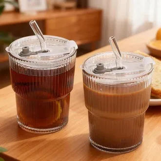 OEM Vasos Con Tapa Y Pajita - Vasos Para Matcha De 450 Ml Vaso De Caf&eacute; Con Pajita Para Matcha, Zumos Y Batidos