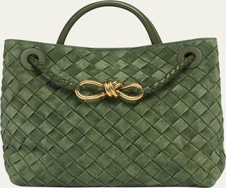 Bottega Veneta Andiamo Suede Top-Handle Bag