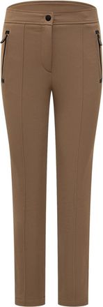 Moncler Brown Slim Flat Front Pants