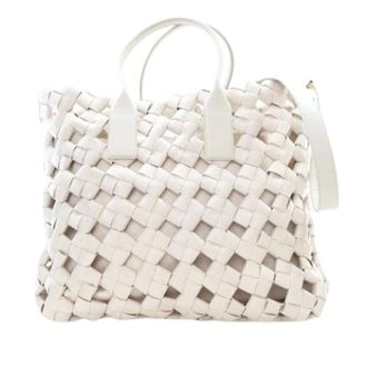 Bottega Veneta Pre-owned Tote Bags, female, Beige, Size: ONE SIZE Pre-owned Satchel