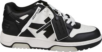 Off-white Out Of Office Black White Leather Sneakers