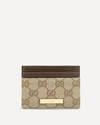 Gucci GG Monogram Card Holder with logo plaque Female UNI