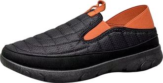 Generic Shoe Last One Shoe for Two Uses Unisex Lazy for Men Shoes for Men Wide Width (Black, 4.5)