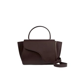 ATP Atelier Handbags, female, Brown, Size: ONE SIZE Arezzo Crossbody Bag in Leather