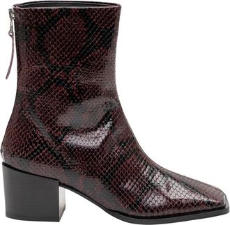 Aeyde Amina Boot - Dames - Laarzen met Hak - Bruin - 38 EU - Leer - Schoenen