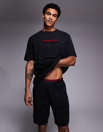 HUGO BOSS HUGO Bodywear - Ray - Pantaloncini neri-Nero