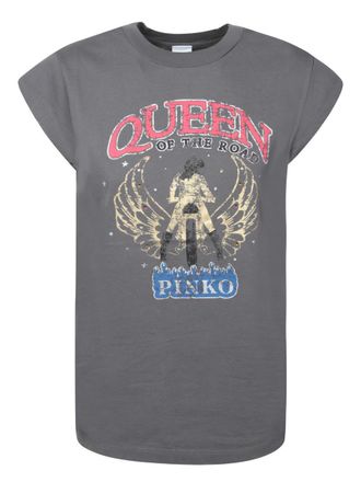 Tシャツ・カットソー Pinko T-shirts Grey Pinko T-shirt for Women SS25 | GIGLIO.COM