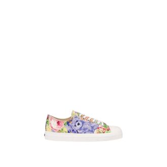 Moschino Printed Canvas Trainers - female - Moschino - Sneakers - Multicolor - 4 UK - Shoes