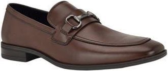 Calvin Klein Manik Buckle Saffiano Loafer in Brown03 at Nordstrom Rack, Size 11.5