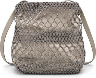 Brunello Cucinelli woven buckeet bag - women - Cotton/Polyester - OS - Neutrals