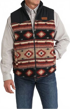 Cinch Mens Quilted Reversible Vest In Khaki