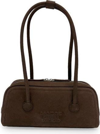 Margesherwood Soft Boston EW Leather Shoulder Bag in Milk Brown Nubuck at Nordstrom