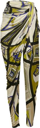 Pucci printed draped trousers - Neutrals